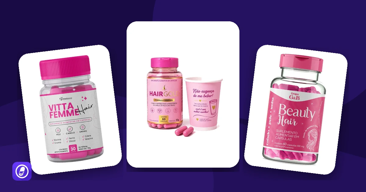 Suplementos de biotina para cabelo, pele e unhas avaliados pelo AuditaDose