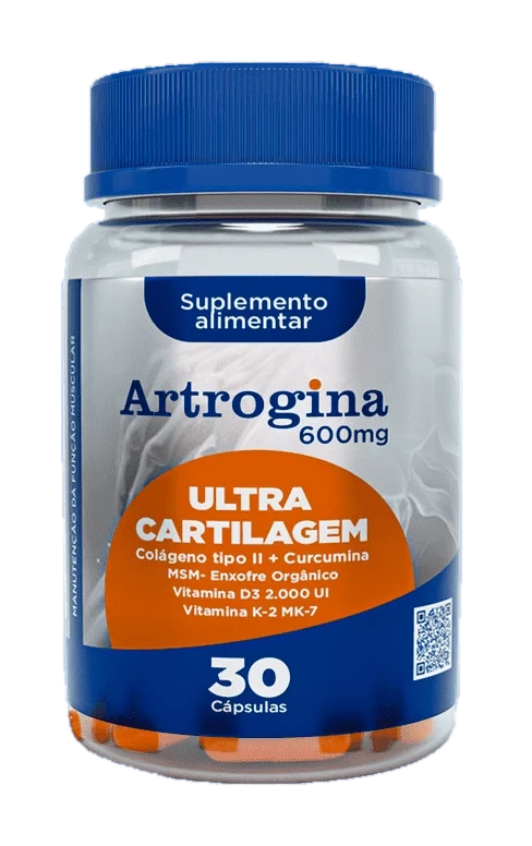 Embalagem do Artrogina 600mg 30 cápsulas