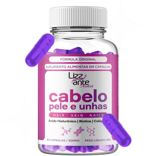 Embalagem do Cabelo, Pele & Unhas Lizz Ante Nutri