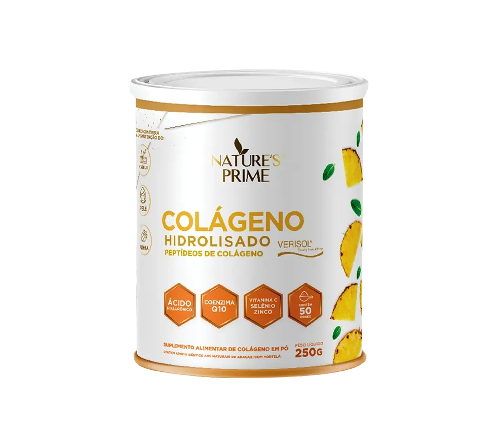 Embalagem do Colágeno Hidrolisado + Ácido Hialurônico (Nature's Prime)