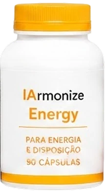 Frasco de IArmonize Energy, 90 cápsulas, para energia e disposição