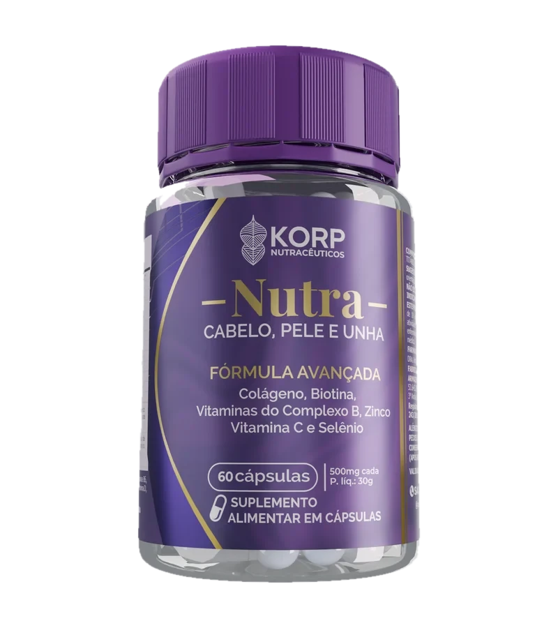 Embalagem do KORP Nutra Cabelo, Pele e Unha