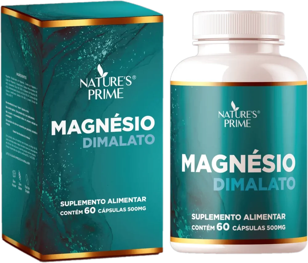 Embalagem do Magnésio Dimalato 60 Cápsulas