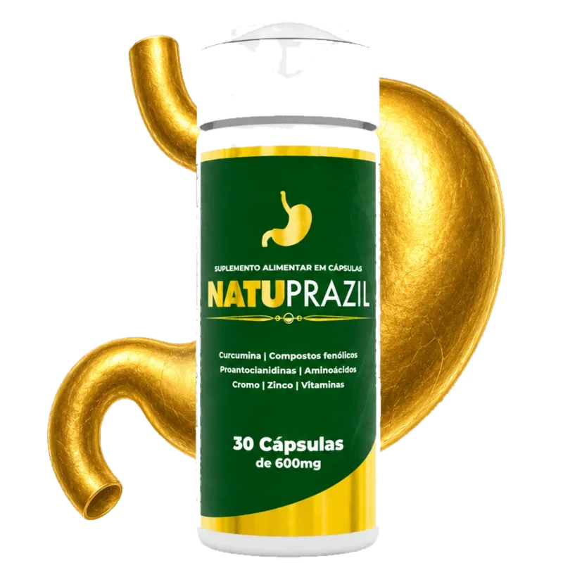 Frasco do suplemento NatuPrazil, 30 cápsulas