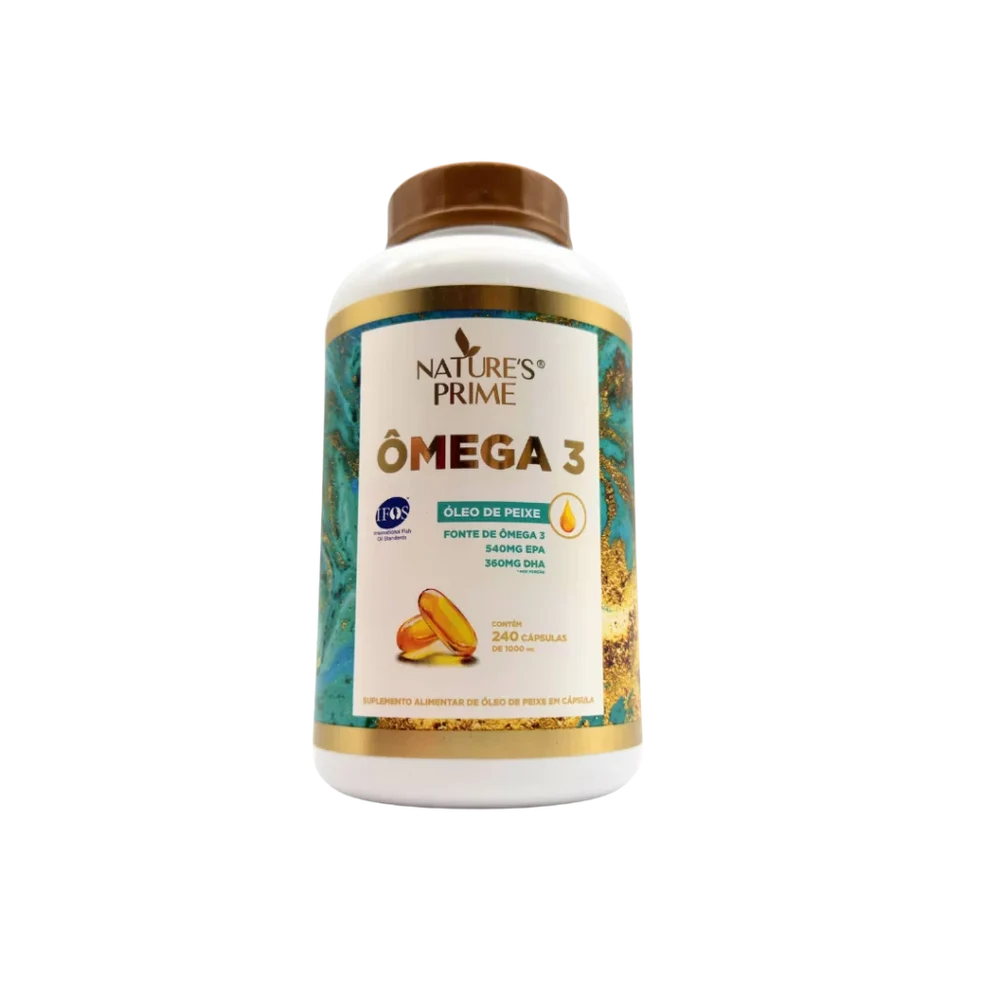 Embalagem do Ômega 3 - 240 Cápsulas - Nature's Prime