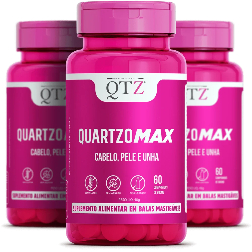 Embalagem do QuartzoMax - Cabelo, Pele e Unha