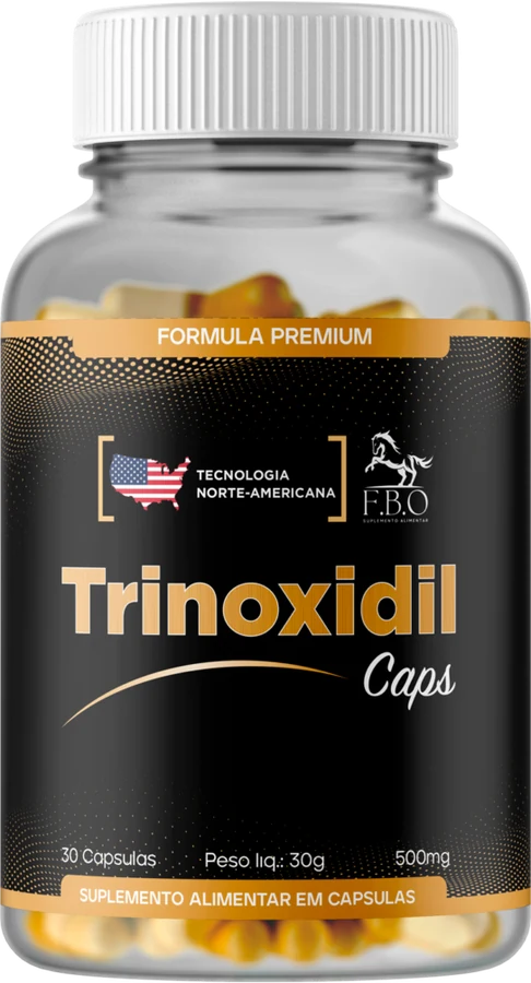 Embalagem do Trinoxidil Caps